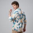 Print Cream Shirt : Party