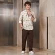 Print Cream Shirt : Party