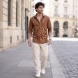 Print Rust Shirt : Party