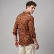 Print Rust Shirt : Party