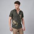 Handpainted Green Shirt : Ditto