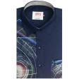 Handpainted Navy Blue Shirt : Ditto