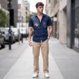 Handpainted Navy Blue Shirt : Ditto