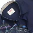 Handpainted Navy Blue Shirt : Ditto