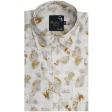 Print Cream Shirt : Party