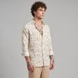Print Cream Shirt : Party