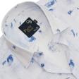 Print Blue Shirt : Party