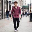 Print Maroon Shirt : Party