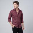 Print Maroon Shirt : Party