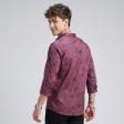 Print Maroon Shirt : Party