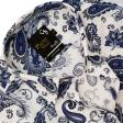 Print Blue Shirt : Party