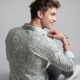 Print Light Green Shirt : Party