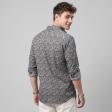 Print Gray Shirt : Party