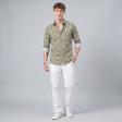 Print Green Shirt : Party