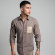 Combination Brown Shirt : Ditto