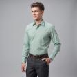 Stripes Light Green Shirt : Business