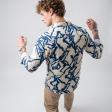 Print Blue Shirt : Ditto