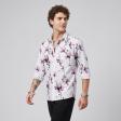 Print Purple Shirt : Party