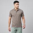 Print Brown T-shirt : Regular