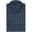 Checks Navy Blue Shirt : Business