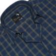 Checks Navy Blue Shirt : Business