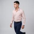 Checks Peach Shirt : Business