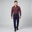 Checks Maroon Shirt : Business