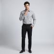 Self Design Gray Shirt : Business