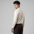 Self Design Fawn Shirt : Business