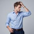 Self Design Blue Shirt : Business