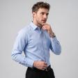 Self Design Dark Blue Shirt : Business