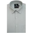 Self Design Light Green Shirt : Business
