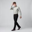 Self Design Light Green Shirt : Business