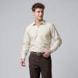 Self Design Fawn Shirt : Business