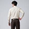 Self Design Fawn Shirt : Business