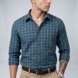 Checks Dark Green Shirt : Business