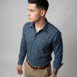 Checks Dark Green Shirt : Business