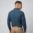 Checks Dark Green Shirt : Business