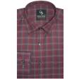 Checks Maroon Shirt : Business