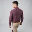 Checks Maroon Shirt : Business