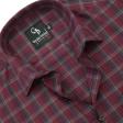 Checks Maroon Shirt : Business