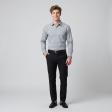 Checks Dark Gray Shirt : Business