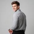 Checks Dark Gray Shirt : Business