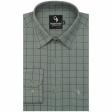 Checks Light Green Shirt : Business
