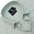 Stripes Light Green Shirt : Business