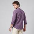 Self Design Purple Shirt : Ditto