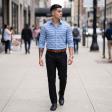 Stripes Blue Shirt : Slim