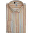 Stripes Peach Shirt : Slim