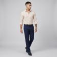 Stripes Peach Shirt : Slim