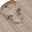 Stripes Peach Shirt : Slim